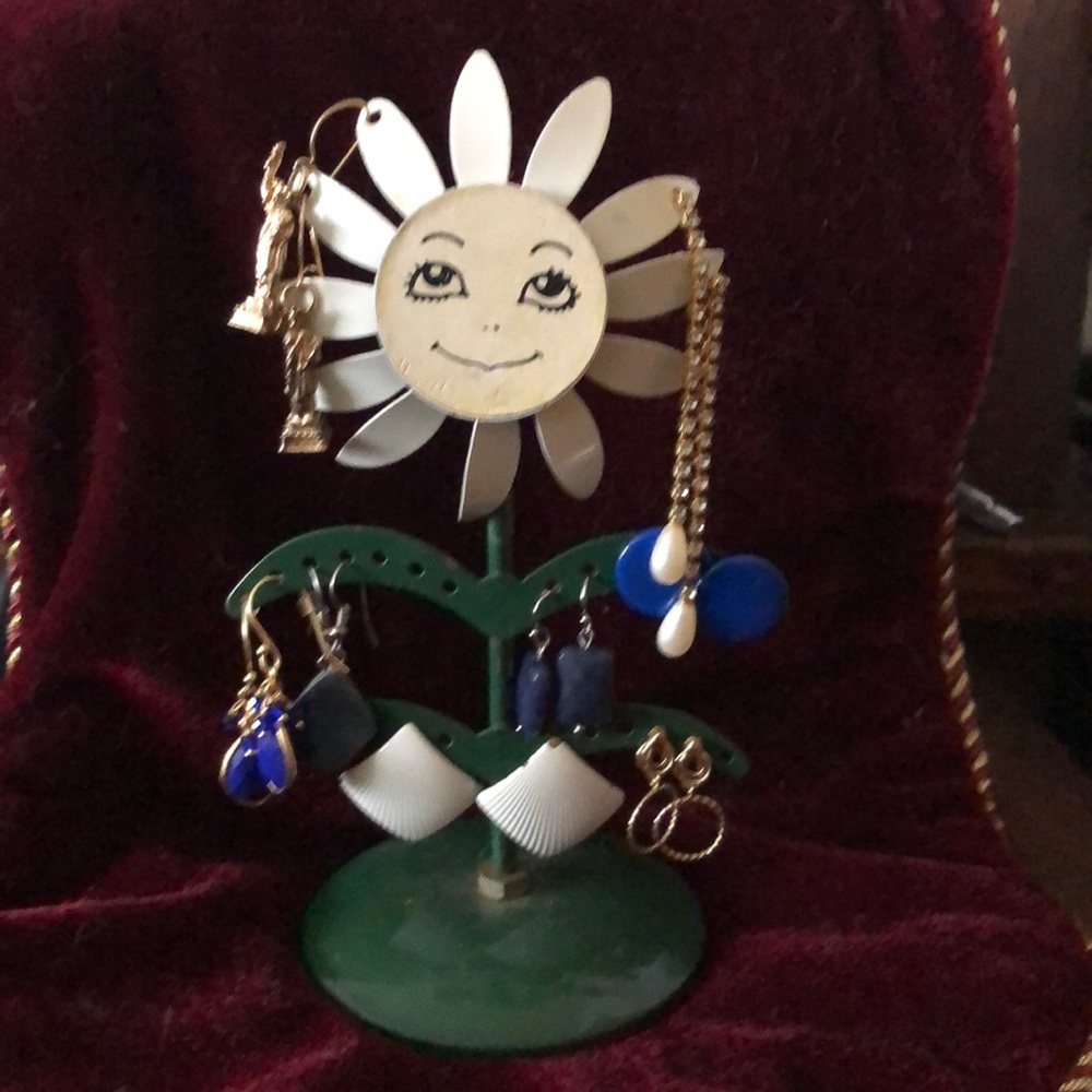 Earrings on a tree